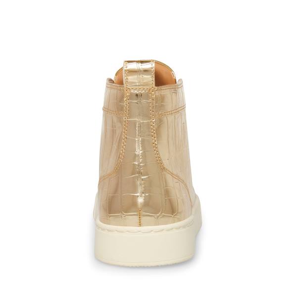 Trampki Męskie Steve Madden Promoter-c Crocodile Złote | SM-948OI