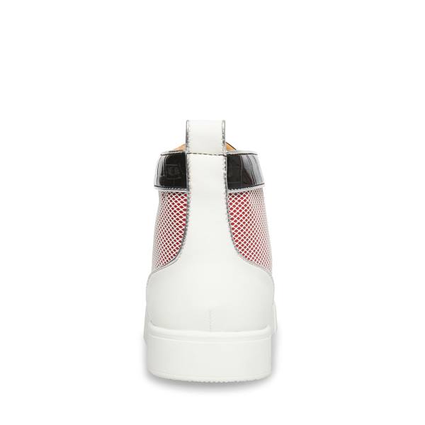 Trampki Męskie Steve Madden Promoter-s Czerwone Kolorowe | SM-890GC