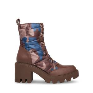 Botki Damskie Steve Madden Pieper Camo Camo Kolorowe | SM-032BV