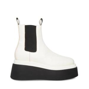 Botki Damskie Steve Madden Versus Skórzane Białe | SM-435XG