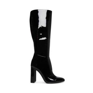 Kozaki Damskie Steve Madden Ambrose Lakierowana Czarne | SM-910HT
