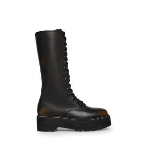 Kozaki Damskie Steve Madden Benson Distressed Czarne | SM-294XU