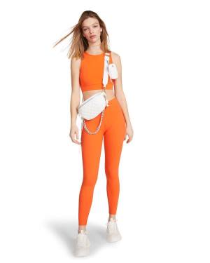 Legginsy Damskie Steve Madden Active Pomarańczowe | SM-435NP