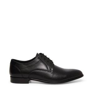 Mokasyny Męskie Steve Madden Perris Skórzane Czarne | SM-813GH