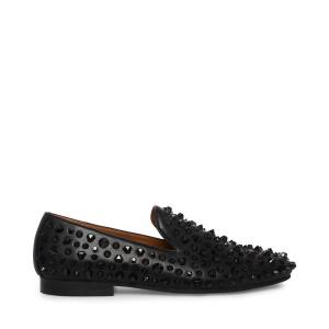Mokasyny Męskie Steve Madden Stefanoo Studs Czarne | SM-150XM