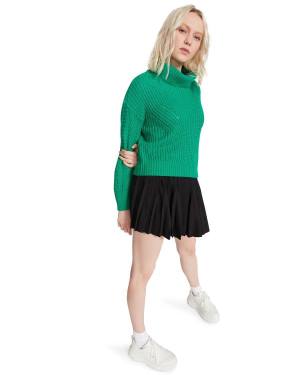 Najfatalniejszy Damskie Steve Madden Cross Back Turtleneck Swetry Zielone | SM-280QC