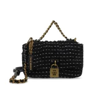 Torba Crossbody Damskie Steve Madden Bterra Tweed Czarne | SM-087SV