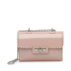 Torba Crossbody Damskie Steve Madden Bvyper Pearl Blush Lakierowana Różowe | SM-459PI