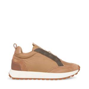 Trampki Damskie Steve Madden Keyan Taupe Szare Brązowe Kolorowe | SM-247KE