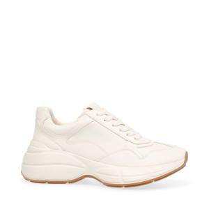 Trampki Damskie Steve Madden Leader Bone Beżowe | SM-458LP