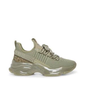 Trampki Damskie Steve Madden Maxima Zielone Kolorowe | SM-874KS