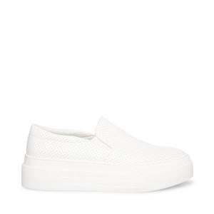 Trampki Damskie Steve Madden Shuffle Białe | SM-521UT