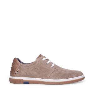 Trampki Męskie Steve Madden Austinn Tan Zamszowe Brązowe | SM-137BN