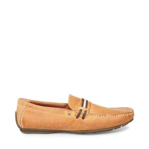 Trampki Męskie Steve Madden Grab Tan Skórzane Brązowe | SM-573FU
